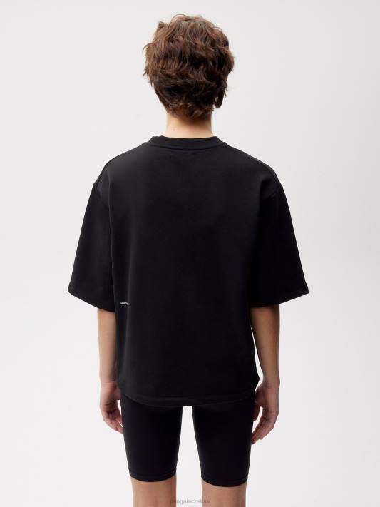 tričko uvolněného střihu R6FH162 Černá oblečení Pangaia ženy