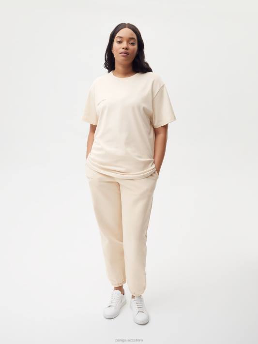 tričko z organické bavlny s jádrem z C-vlákna R6FH150 písek oblečení Pangaia ženy