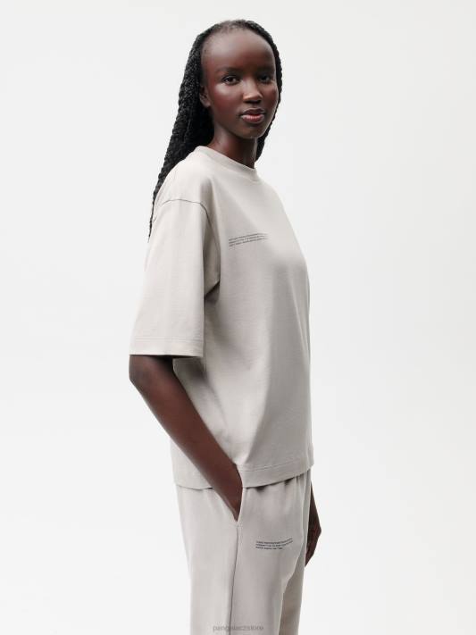 uvolněné tričko z organické bavlny s c-vláknem R6FH131 kámen oblečení Pangaia ženy