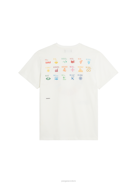 x sdgs tričko z organické bavlny R6FH156 špinavě bílá oblečení Pangaia ženy