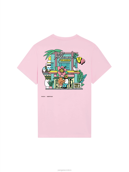 x tričko roberto lugo R6FH139 houbově růžová oblečení Pangaia ženy