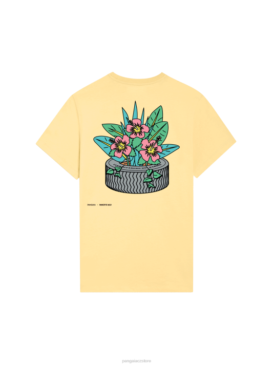 x tričko roberto lugo R6FH208 pryskyřník žlutý oblečení Pangaia ženy