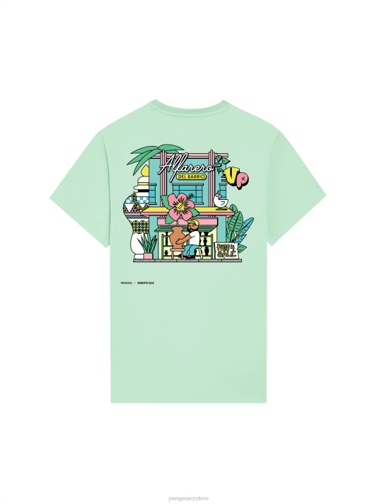 x tričko roberto lugo R6FH219 lagunová modrá oblečení Pangaia ženy